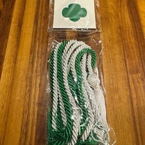 Girl Scout Green and White Graduation Honor Cord Set